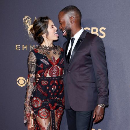 Erin and Lamrone are looking happy while attending Emmy Awards